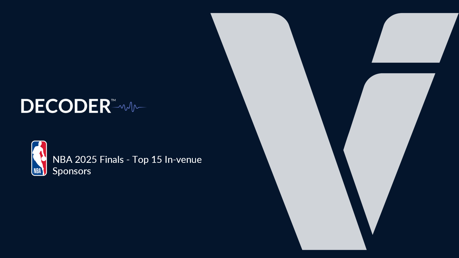 NBA 2025 Finals - Top 15 In-venue Sponsors - Image 1